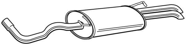 Silencieux arrière WALKER 22977