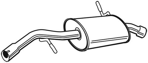 Silencieux arrière WALKER 22997