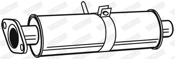 Silencieux avant (Pare flamme) WALKER ref. 23059