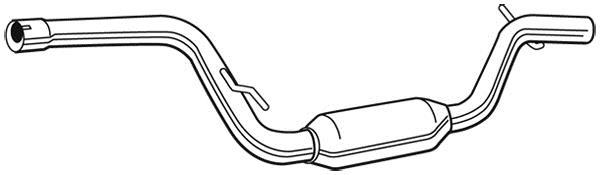 Silencieux central WALKER 23060