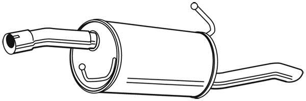 Silencieux arrière WALKER 23070