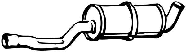 Silencieux central WALKER 23202