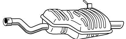 Silencieux arrière WALKER 23301