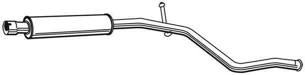 Silencieux arrière WALKER 23419