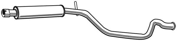 Silencieux arrière WALKER 23421