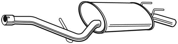 Silencieux arrière WALKER 23483