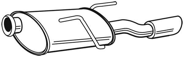 Silencieux arrière WALKER 23503