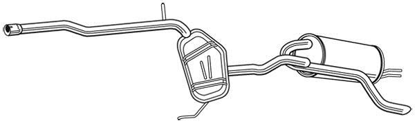 Silencieux arrière WALKER 23607