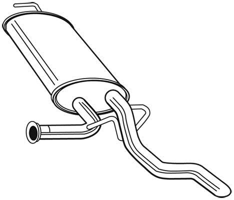 Silencieux arrière WALKER 23690