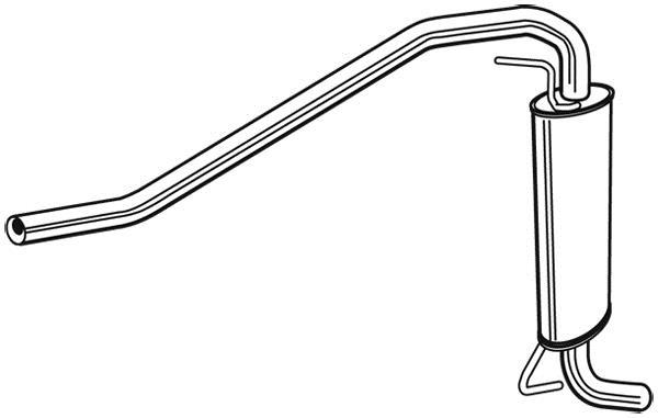 Silencieux arrière WALKER 23870