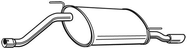 Silencieux arrière WALKER 23913