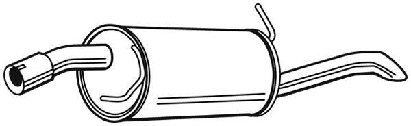 Silencieux arrière WALKER 23920