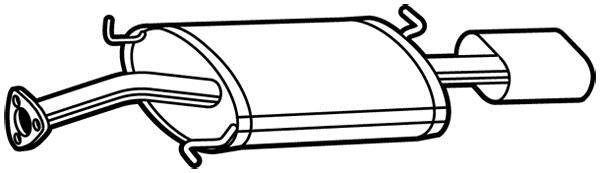 Silencieux arrière WALKER 23922