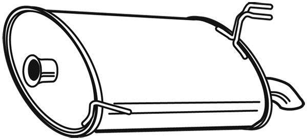 Silencieux arrière WALKER 24045