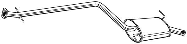 Silencieux central WALKER 24067