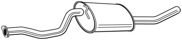 Silencieux arrière WALKER 24073