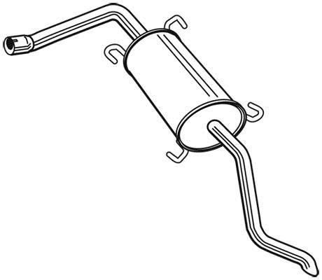 Silencieux arrière WALKER 24113