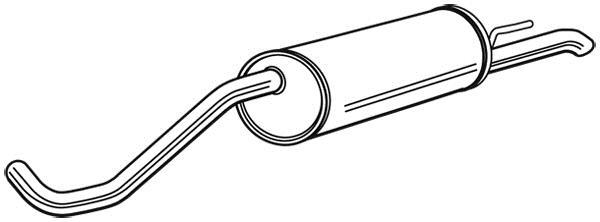 Silencieux arrière WALKER 24154