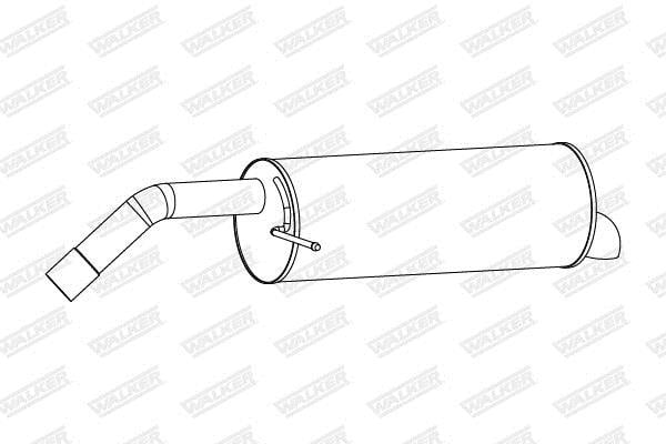 Silenciador trasero WALKER 24289