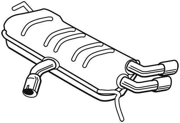 Silencieux arrière WALKER 25128