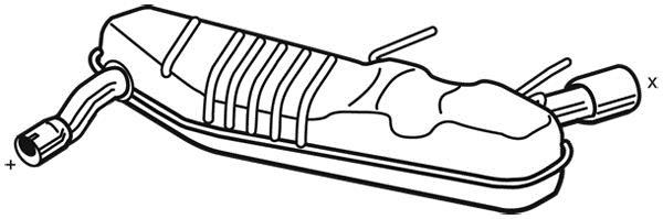 Silencieux arrière WALKER 25140