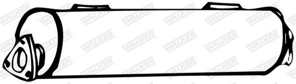Silencieux central (Intermédiaire) WALKER ref. 25251