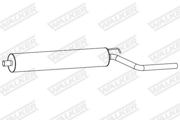 Silencieux avant (Pare flamme) WALKER ref. 25273