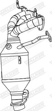 Catalyseur (Pot catalytique) WALKER ref. 28747