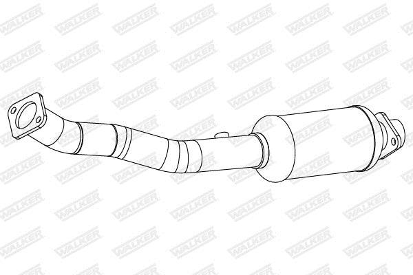 Catalyseur (Pot catalytique) WALKER 28839