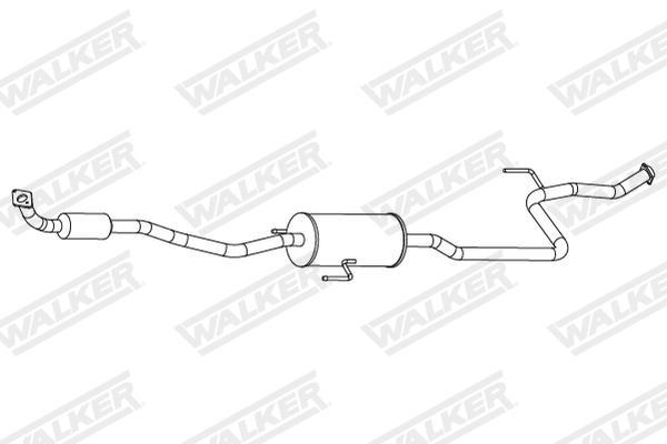 Catalyseur (Pot catalytique) WALKER 28869