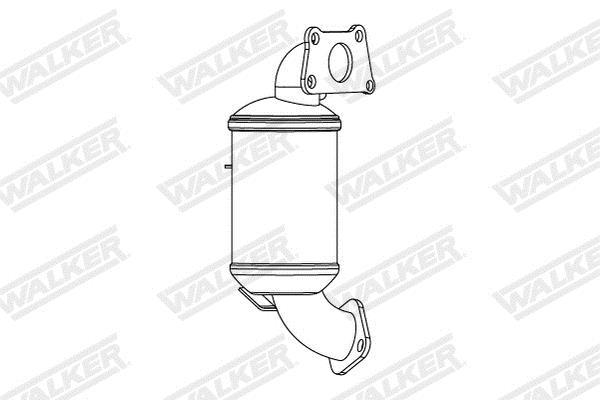 Catalyseur (Pot catalytique) WALKER ref. 28897