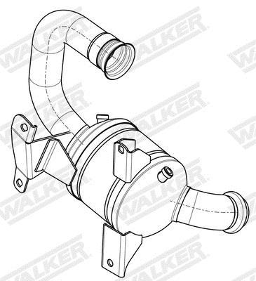 Catalyseur (Pot catalytique) WALKER ref. 28925