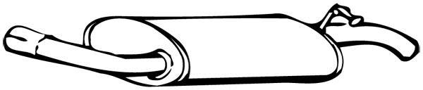 Silencieux arrière WALKER 70147