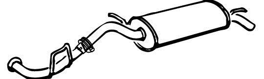 Silencieux arrière WALKER 70408