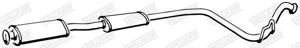 Silencieux central (Intermédiaire) WALKER ref. 70414