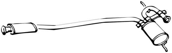 Silencieux central WALKER 70430