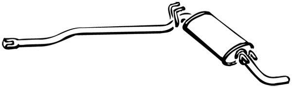 Silencieux arrière WALKER 70503