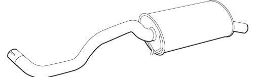 Silencieux arrière WALKER 70513