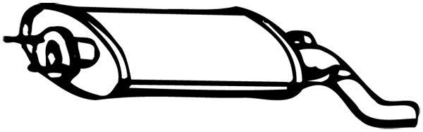 Silencieux arrière WALKER 15160