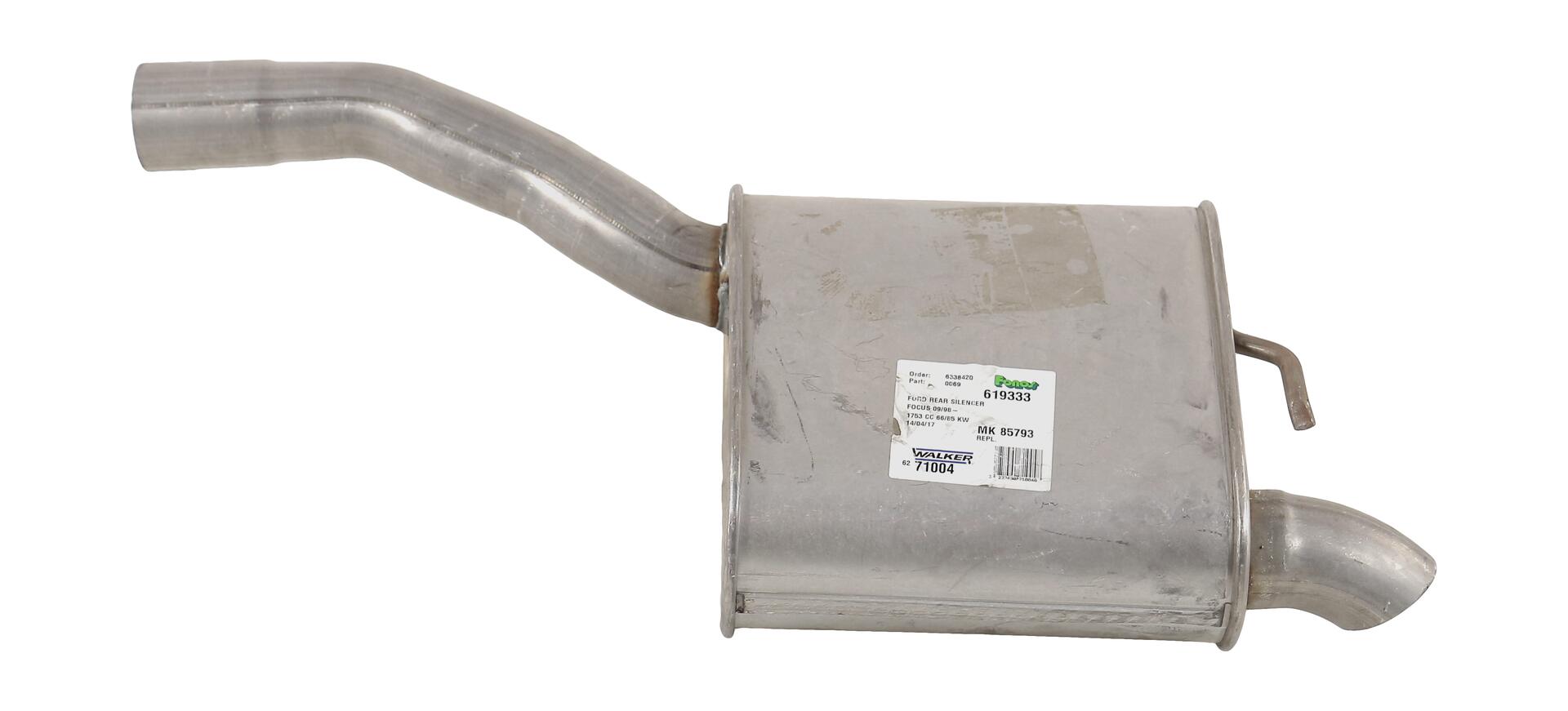 Silencieux arrière (Pot d'échappement) WALKER 71004