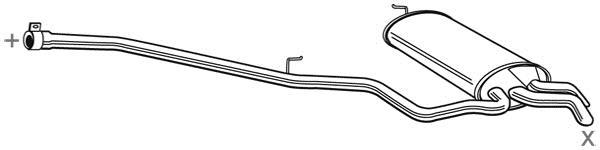 Silencieux arrière WALKER 72146