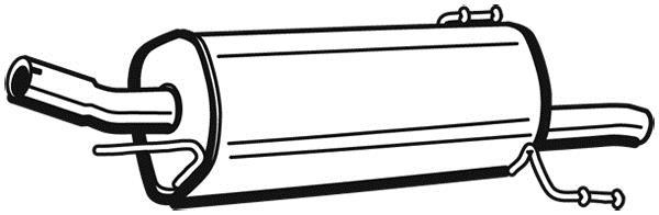 Silencieux arrière WALKER 72349