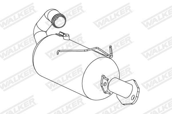 Filtre à particules / FAP (FAP diesel) WALKER ref. 73344