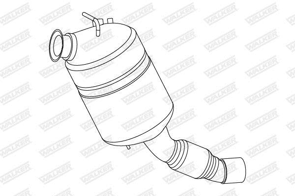 Filtre à particules / FAP (FAP diesel) WALKER 73381