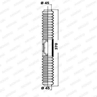 Conjunto de vedantes do fole de direção MOOG ref. K150099