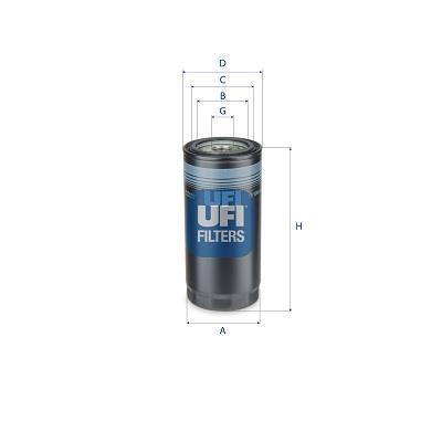 Filtre à huile UFI Filters ref. 23.593.00