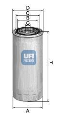 Filtre à carburant (Filtre à gasoil) UFI Filters ref. 24.372.00
