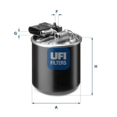 Filtre à carburant (Filtre à gasoil) UFI Filters ref. 24.194.00