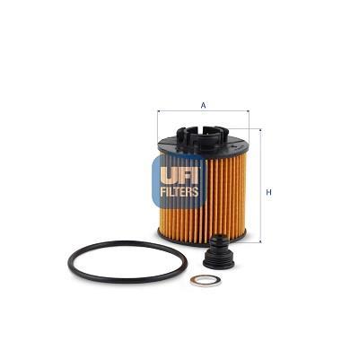 Filtre hydraulique, boîte automatique UFI Filters 25.261.00