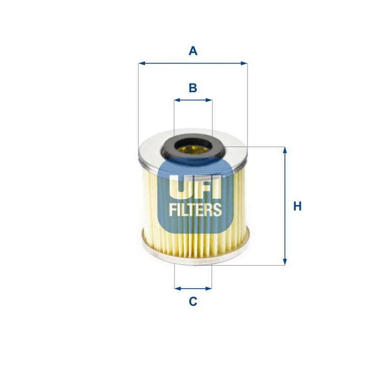 Filtre à huile UFI Filters 25.529.00